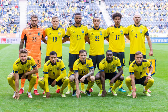 The starting eleven of Sweden