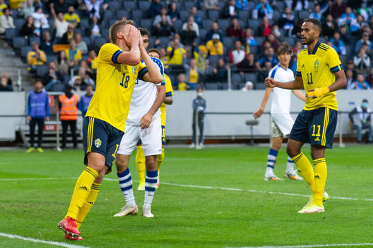 Joakim Nilsson of Sweden looks dejected