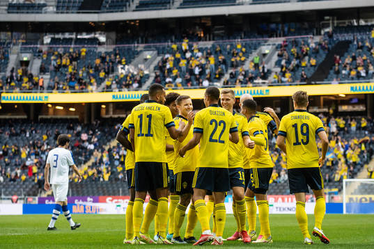 Isaac Kiese-Thelin, Mattias Johansson, Robin Quaison and
