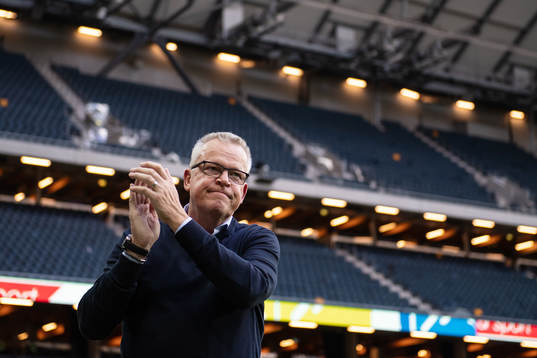 head coach Janne Andersson of Sweden