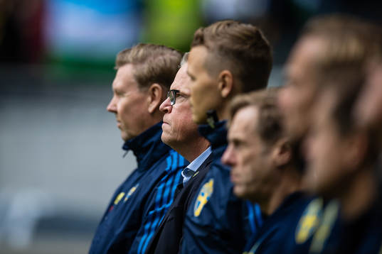head coach Janne Andersson of Sweden