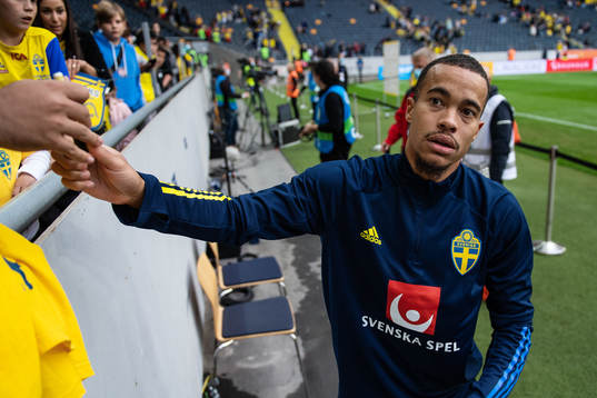 Robin Quaison of Sweden