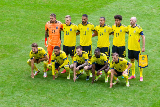 The starting eleven of Sweden