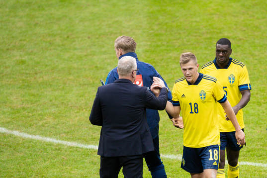 Head coach Janne Andersson and Joakim Nilsson
