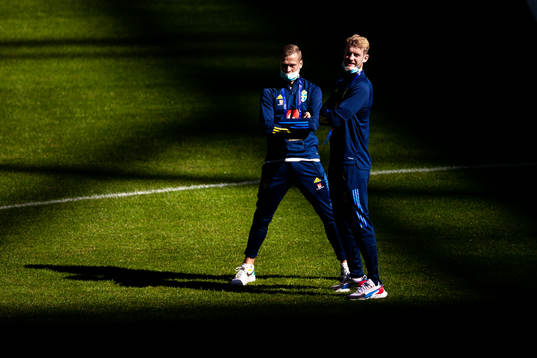 Viktor Claesson and Filip Helander of Sweden