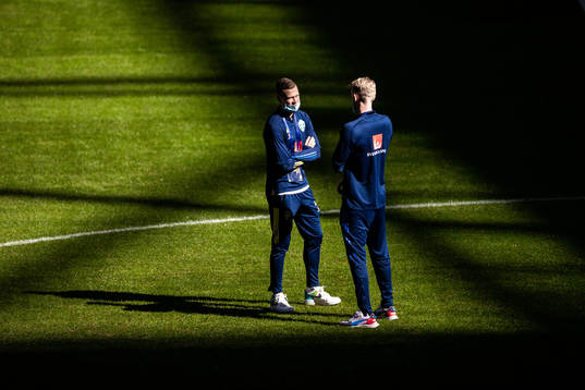 Viktor Claesson and Filip Helander of Sweden