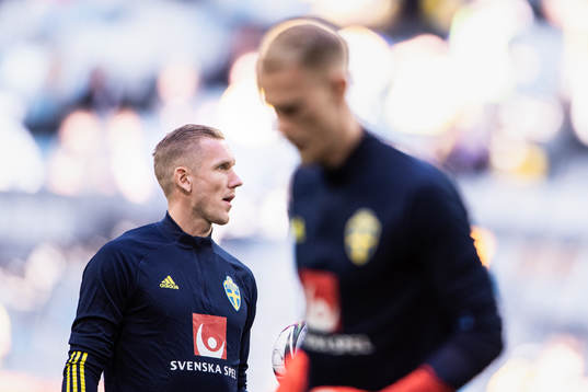 Goalkeeper Robin Olsen of Sweden