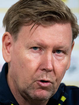 Assistant coach Peter Wettergren of the Swedish national