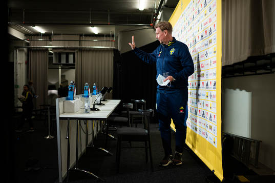 Assistant coach Peter Wettergren of the Swedish national