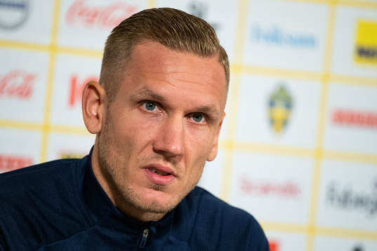 Robin Olsen of the Swedish national team
