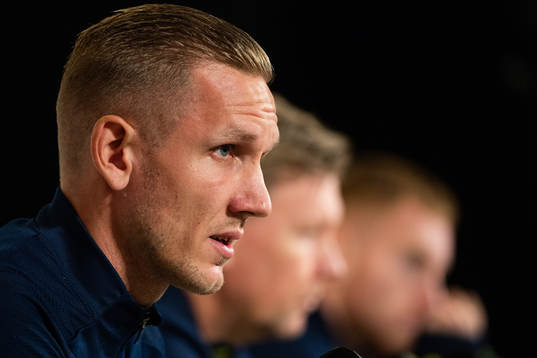 Robin Olsen of the Swedish national team