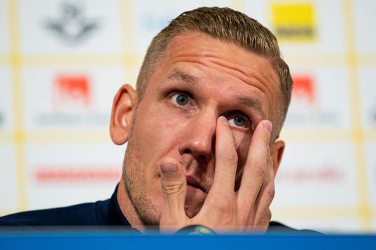 Robin Olsen of the Swedish national team