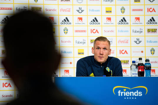 Robin Olsen of the Swedish national team
