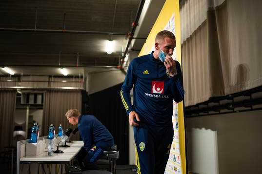 Robin Olsen of the Swedish national team