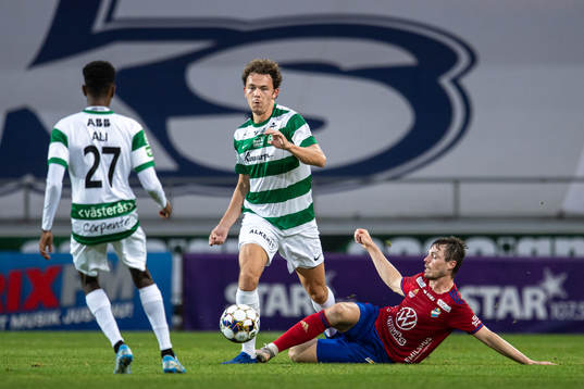 Västerås Kalle Björklund och Östers Nicolas Mortensen