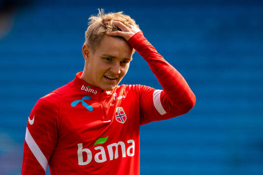 Martin Ødegaard of the Norwegian national football team
