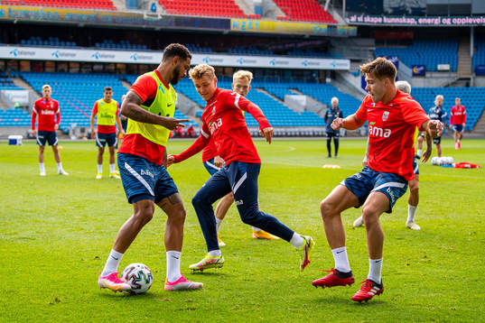 Joshua King, Martin Ødegaard and Fredrik André Bjørkan