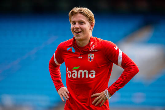 Jens Petter Hauge of the Norwegian national football team