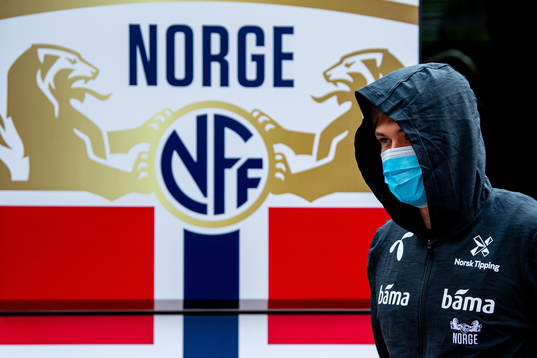 Goalkeeper Per Kristian Bråtveit of the Norwegian national
