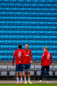 Joshua King, Erling Braut Haaland and Martin Ødegaard of