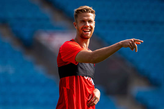 Kristoffer Ajer of the Norwegian national football team