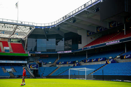 Alexander Sørloth of the Norwegian national football team