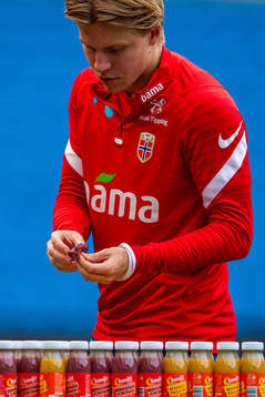 Jens Petter Hauge of the Norwegian national football team