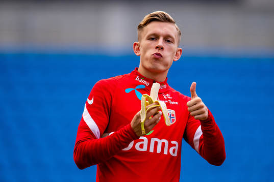 Marcus Holmgren Pedersen of the Norwegian national football