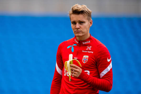Martin Ødegaard of the Norwegian national football team