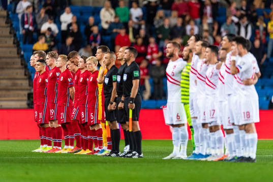 Players of Norway and of Gibraltar