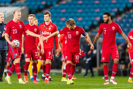 Erling Braut Haaland, Martin Ødegaard and Joshua King of