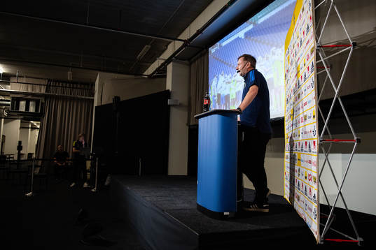 Peter Gerhardsson, head coach of the Swedish women's