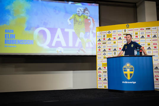 Peter Gerhardsson, head coach of the Swedish women's