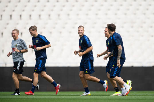 Viktor Claesson, Ludwig Augustinsson and Victor Nilsson