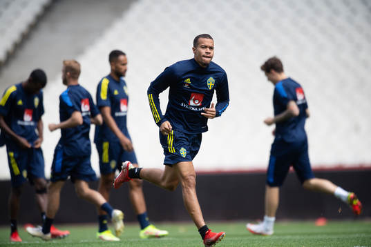 Robin Quaison of the Swedish national football team