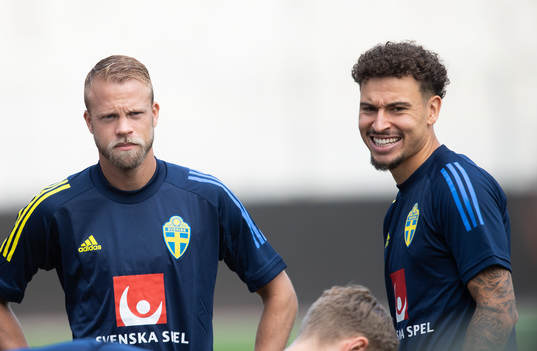 Daniel Lundgren and Jordan Larsson of the Swedish national