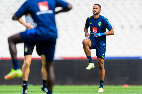 Isaac Kiese-Thelin of the Swedish national football team