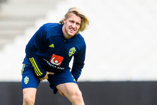 Emil Forsberg of the Swedish national football team