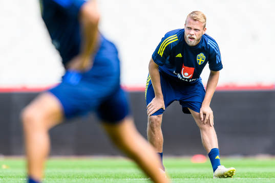 Daniel Sundgren of the Swedish national football team