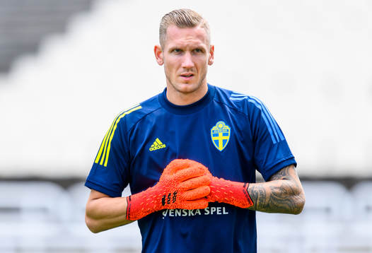 Goalkeeper Robin Olsen of the Swedish national football team