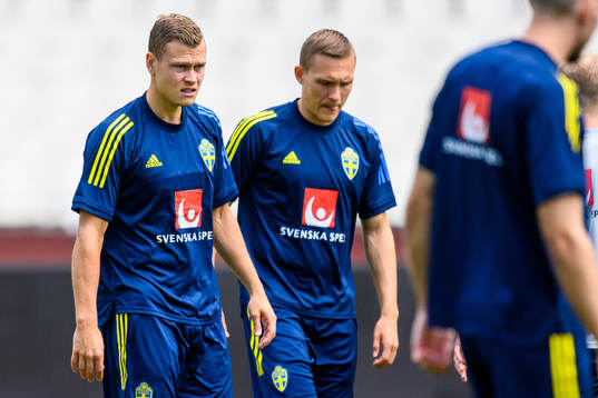 Viktor Claesson and Ludwig Augustinsson of the Swedish