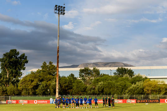 General view of the Greek national football team