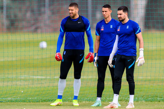 Goalkeeper Odisseas Vlachodimos, goalkeeper Alexandros