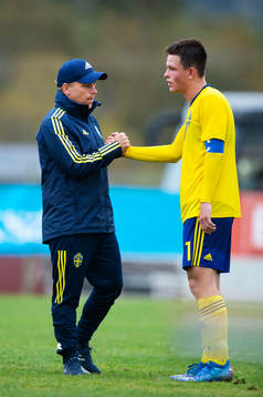 Sveriges förbundskapten Viktor Eriksson