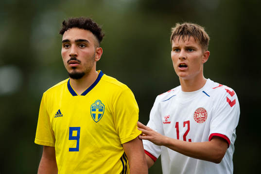 Sveriges Alexandros Garcia Tsotidis och Danmarks Kristian