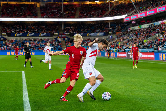 Birger Meling of Norway and Ethan Jolley of Gibraltar