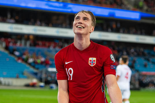 Kristian Thorstvedt of Norway reacts
