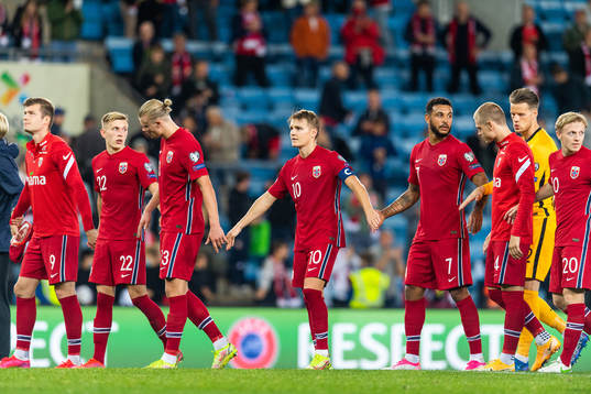 Martin Ødegaard of Norway celebrates