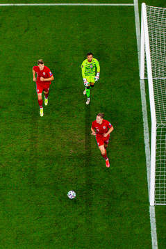 Kristian Thorstvedt of Norway celebrates with teammate