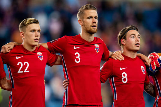 Marcus Holmgren Pedersen, Kristoffer Ajer and Patrick Berg